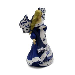 Hamilton Collection BLUE WILLOW Protection For a Peaceful Passing Angel Figurine